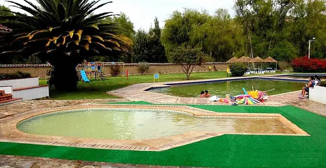 Piscinas del balneario El Batán, Cuítiva, Boyacá