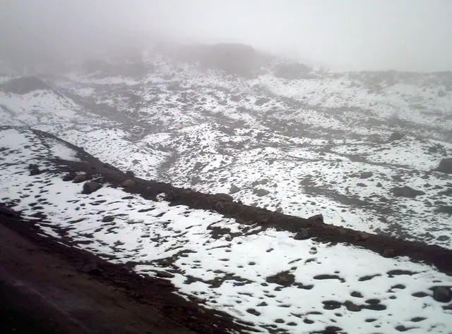 Paisaje del Nevado del Ruiz, Colombia
