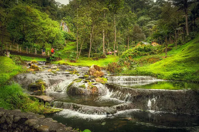 Cascadas en Termales de Santa Rosa de Cabal